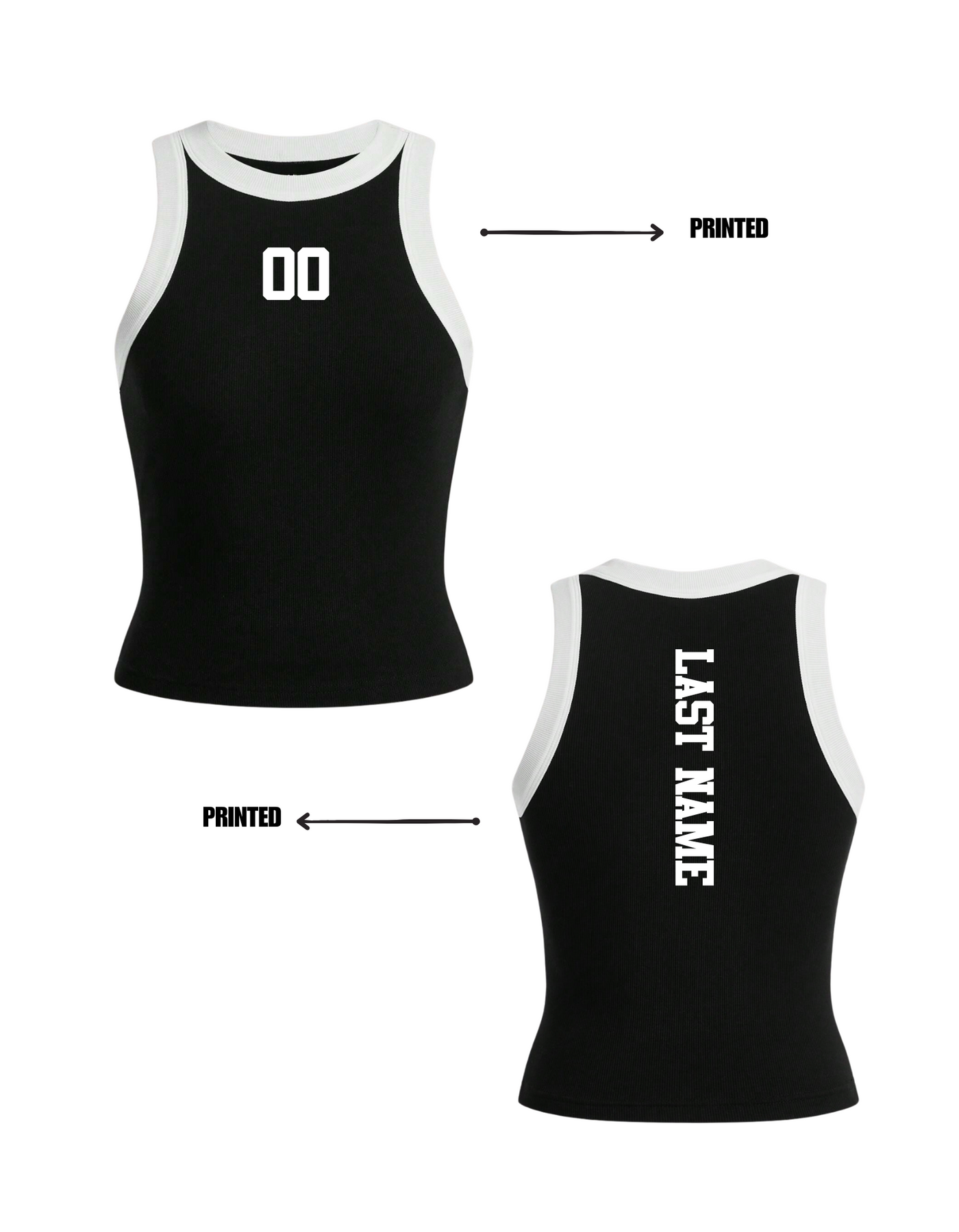 one up contrast tank