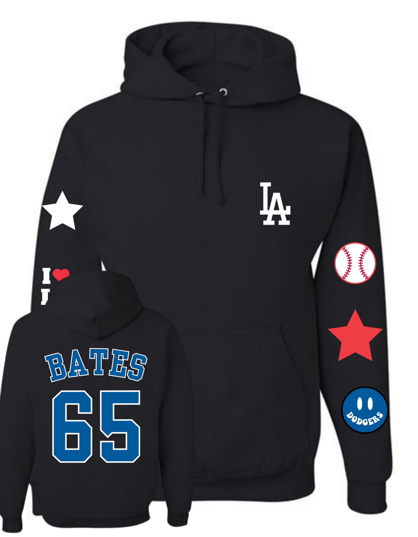 DODGERS PATCHED UP HOODIE