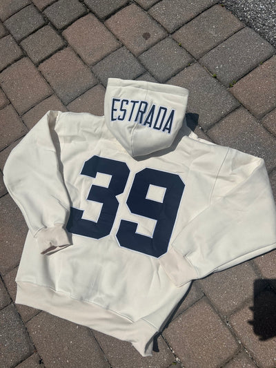 Front & center embroidered hoodie