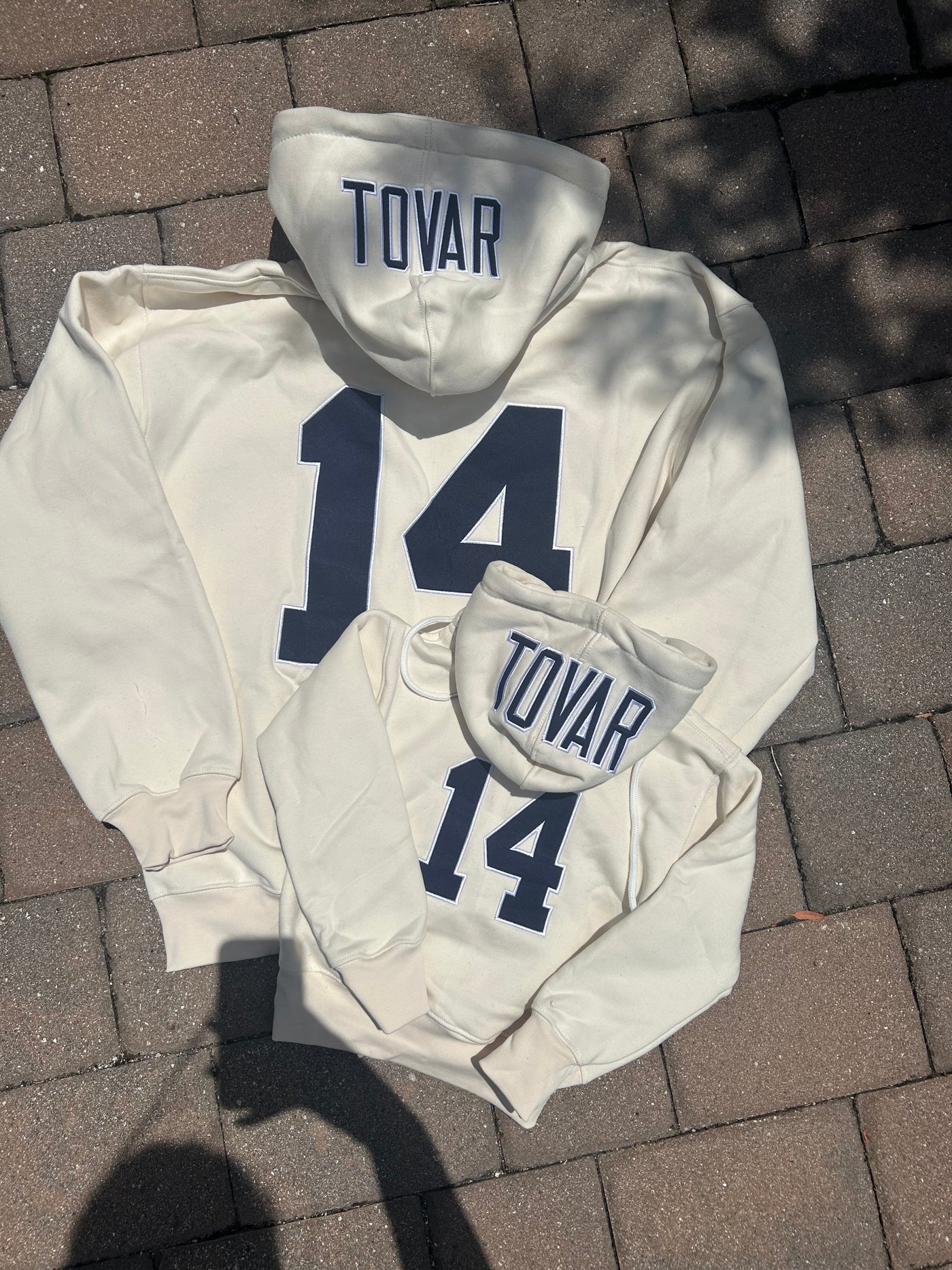 Front & center embroidered hoodie