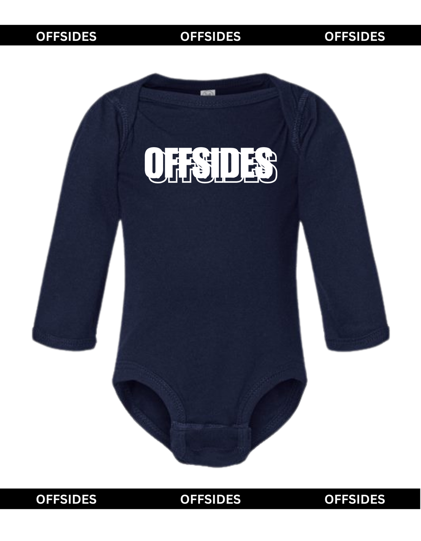 Navy Blue Long Sleeve Onesie