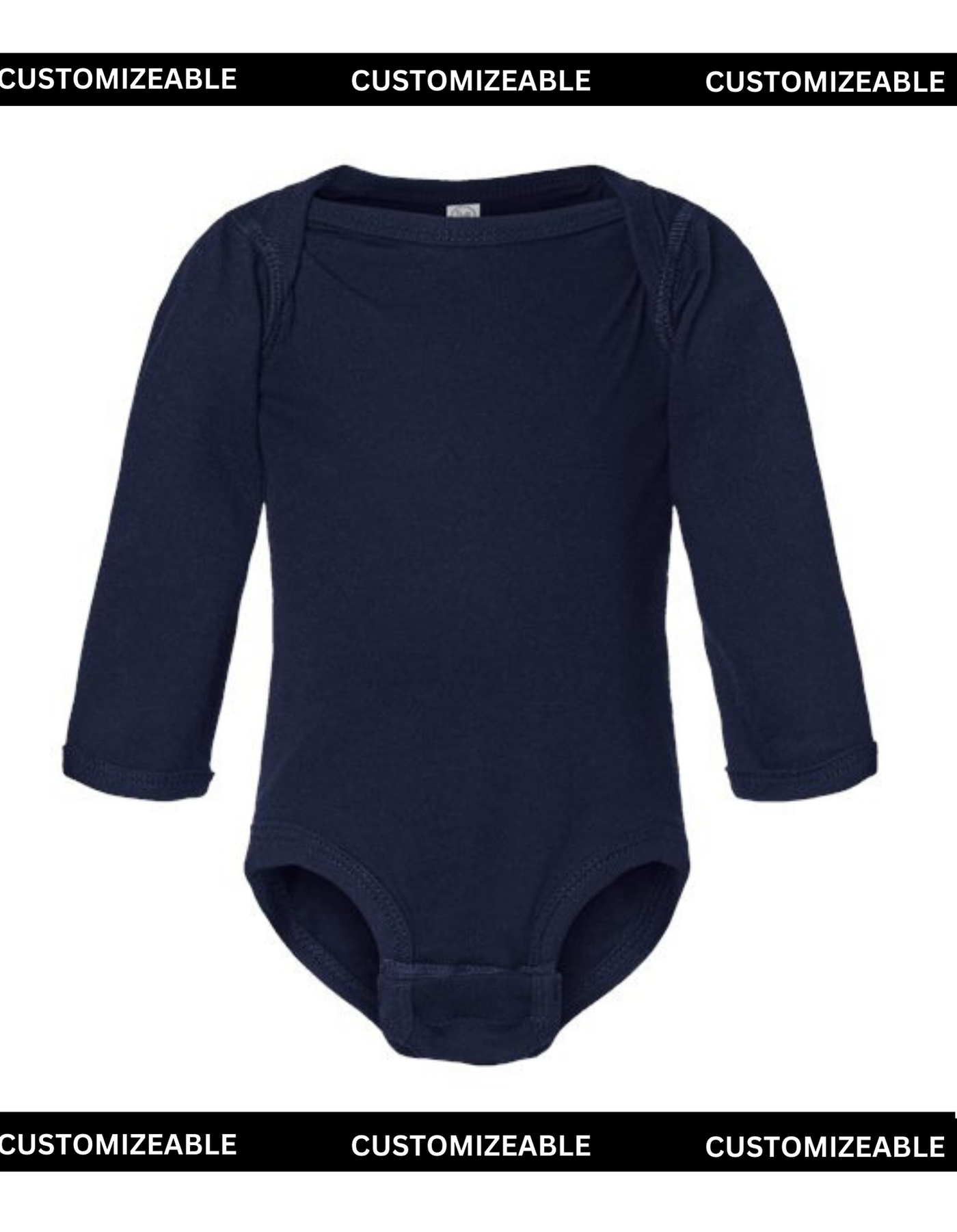 Navy Blue Long Sleeve Onesie