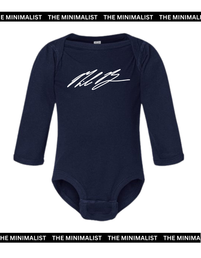 Navy Blue Long Sleeve Onesie