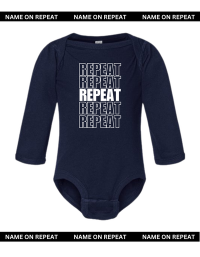 Navy Blue Long Sleeve Onesie