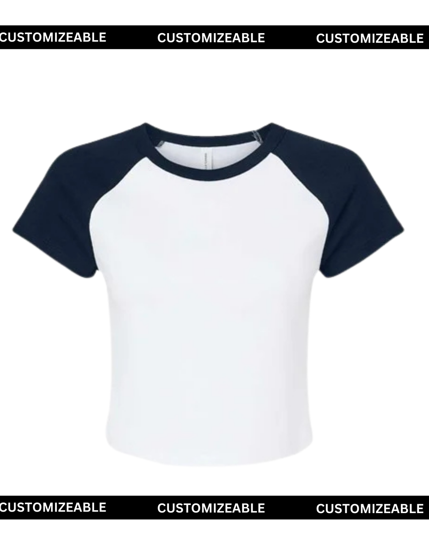 Navy Raglan Baby Tee