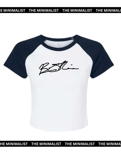 Navy Raglan Baby Tee