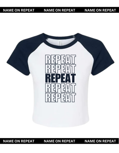 Navy Raglan Baby Tee