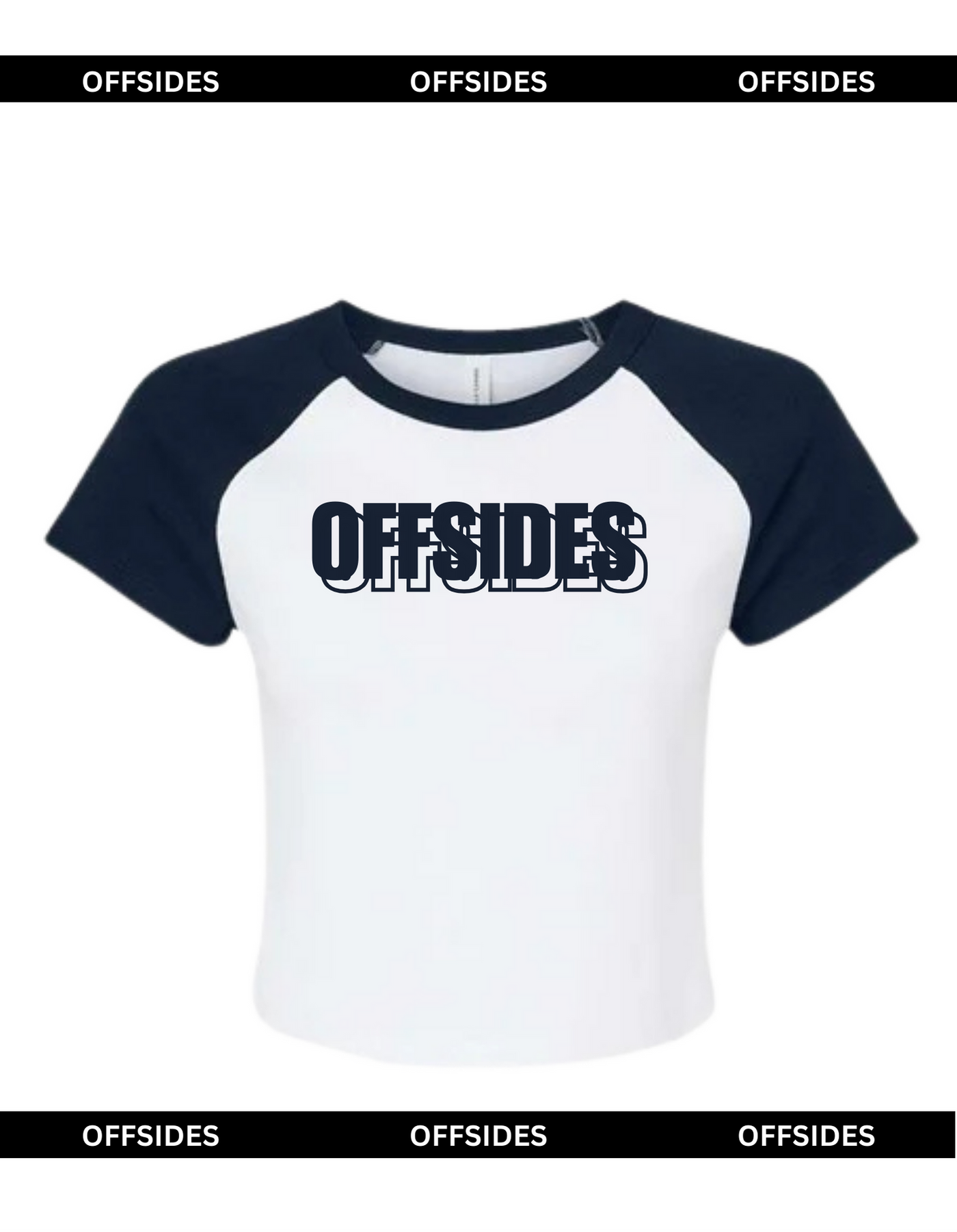 Navy Raglan Baby Tee