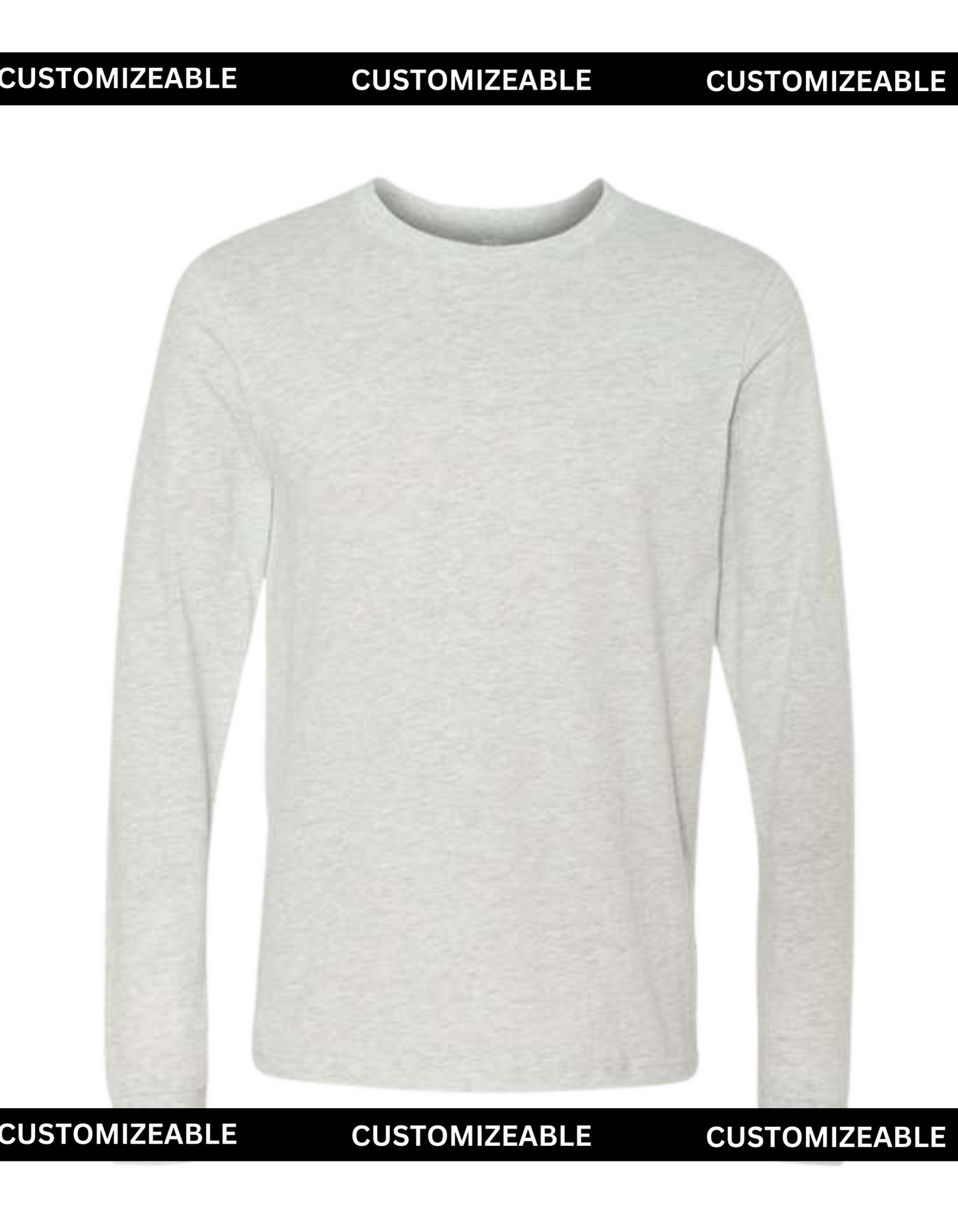 Ash Gray Long Sleeve Unisex T-Shirt