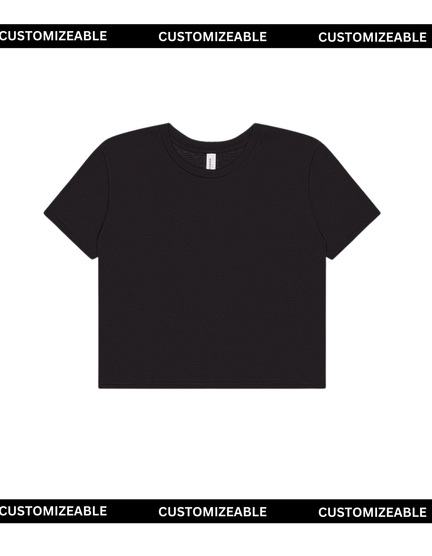 Black Cropped T-Shirt