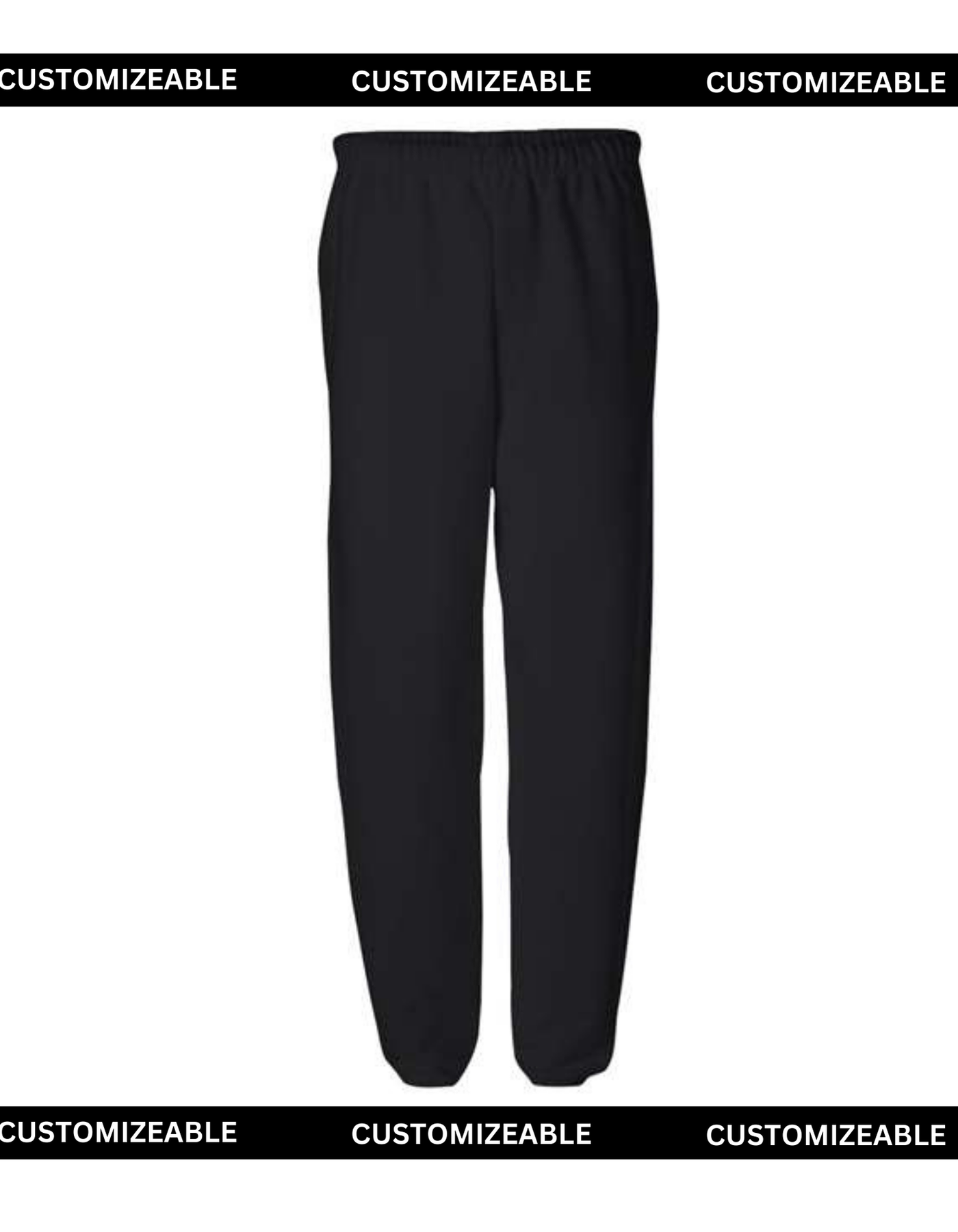 Black Unisex Sweatpants