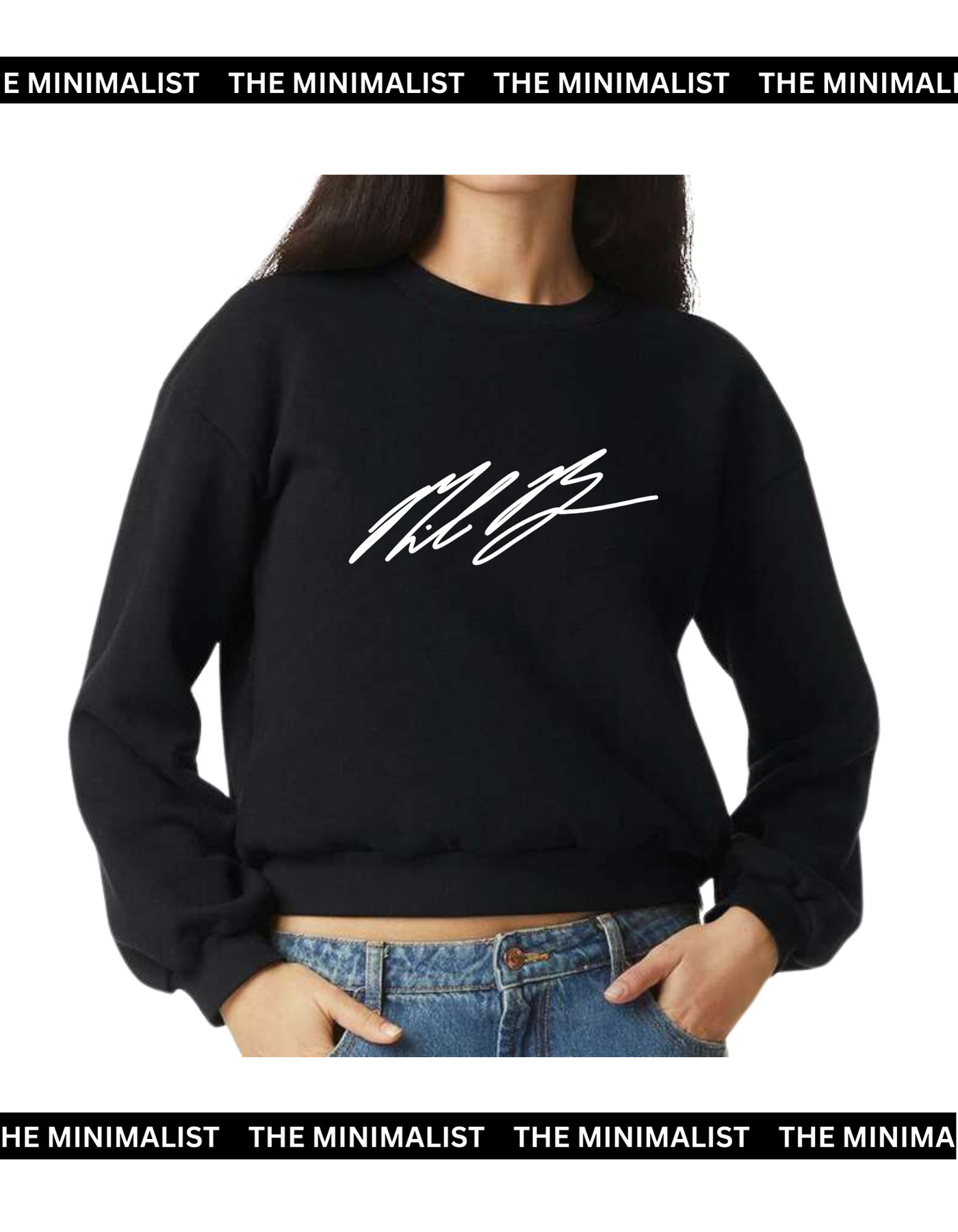 Cropped Black Sweatshirt