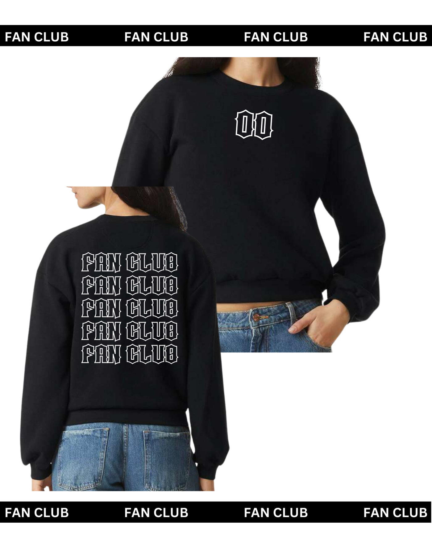 Cropped Black Sweatshirt