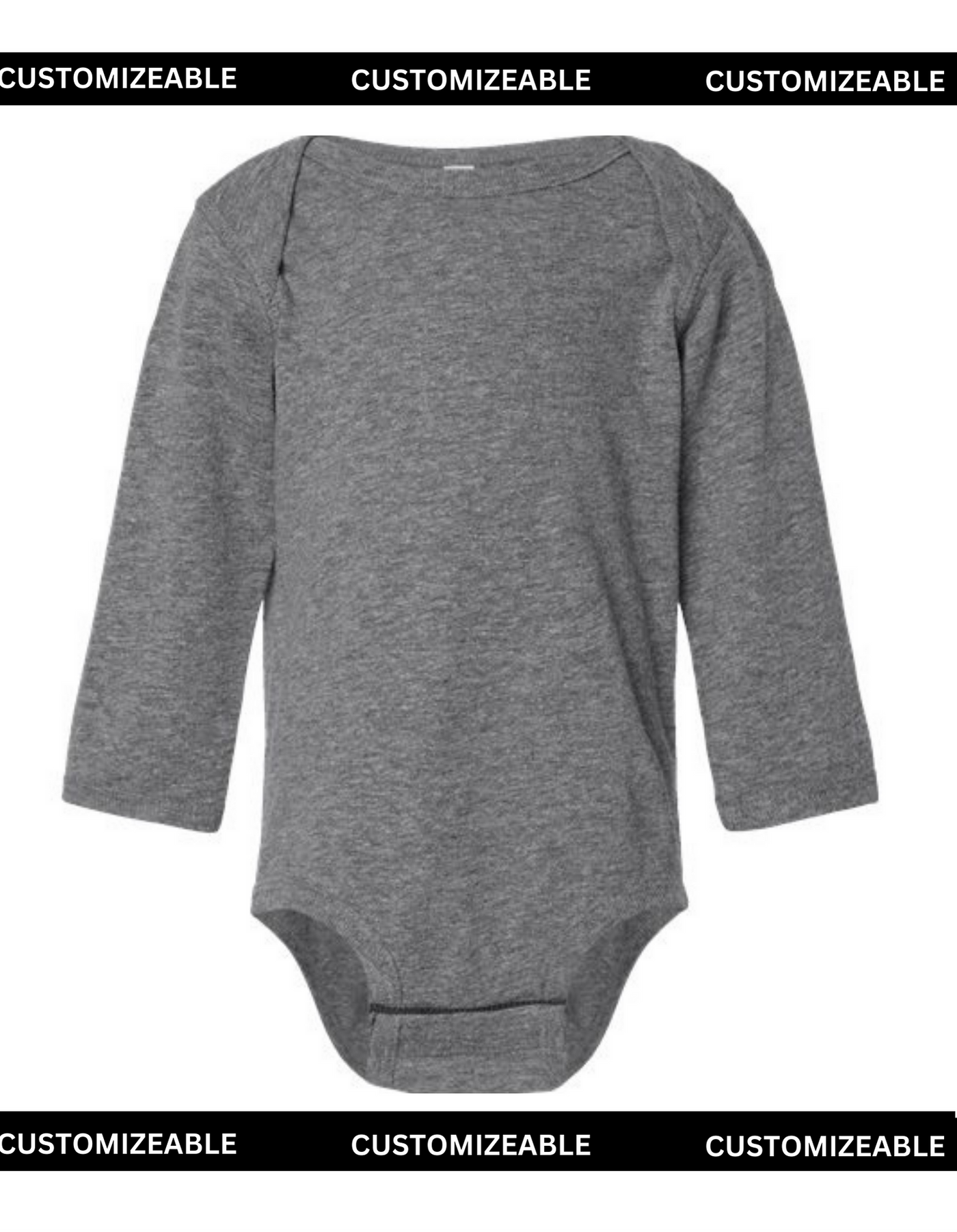 Dark Gray Long Sleeve Onesie