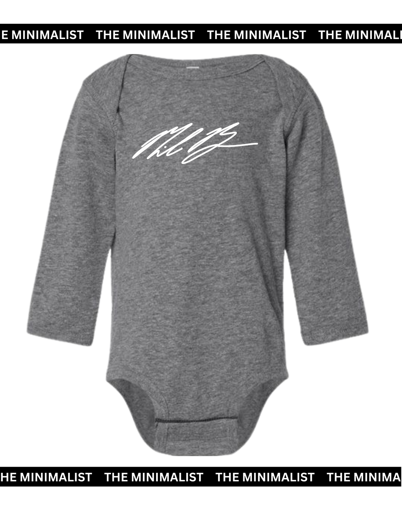 Dark Gray Long Sleeve Onesie