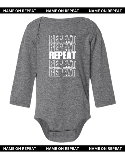 Dark Gray Long Sleeve Onesie