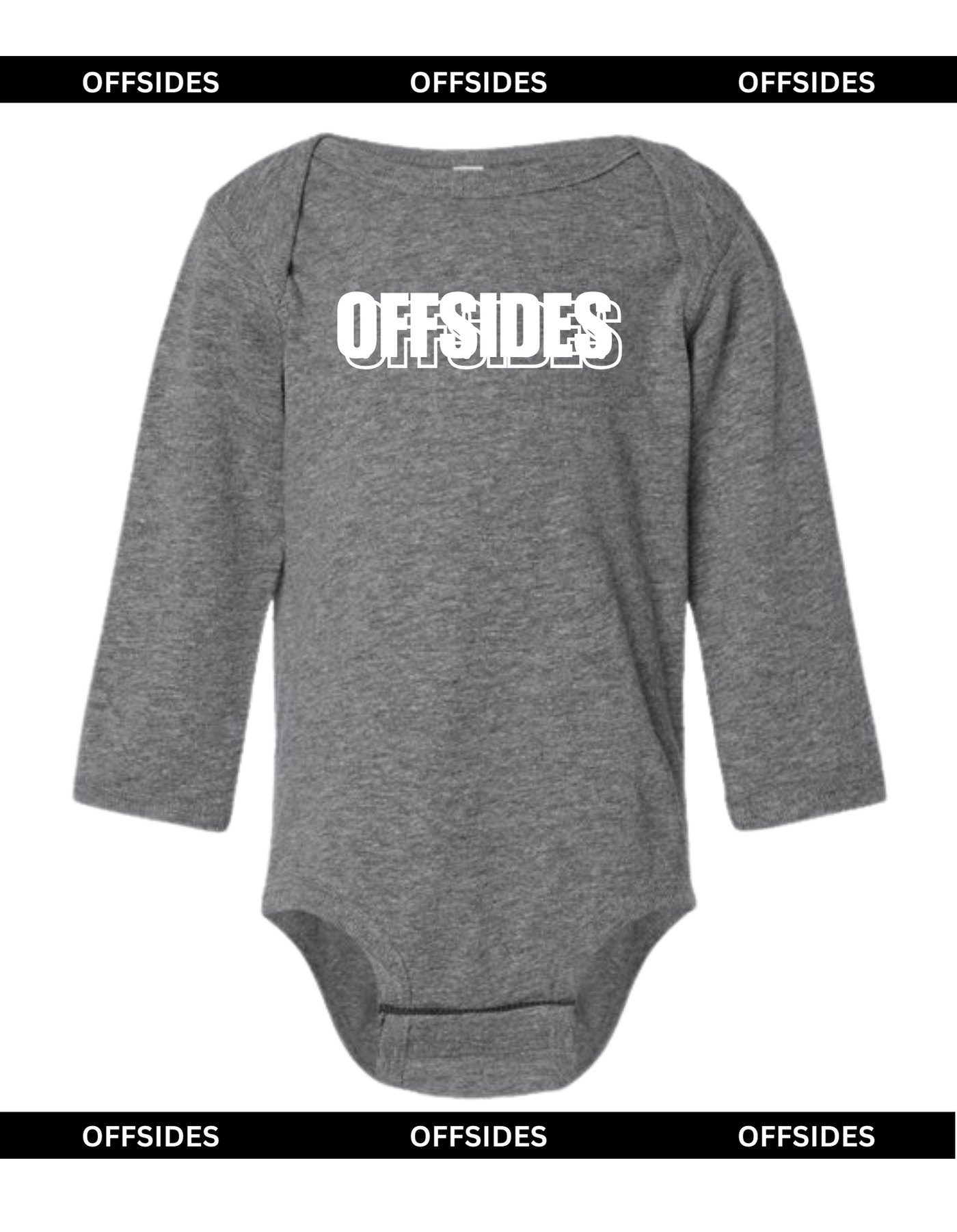 Dark Gray Long Sleeve Onesie