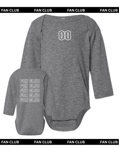 Dark Gray Long Sleeve Onesie