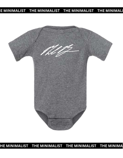 Dark Gray Short Sleeve Onesie