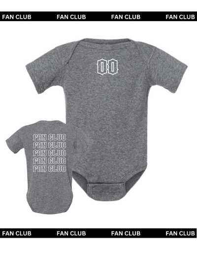 Dark Gray Short Sleeve Onesie