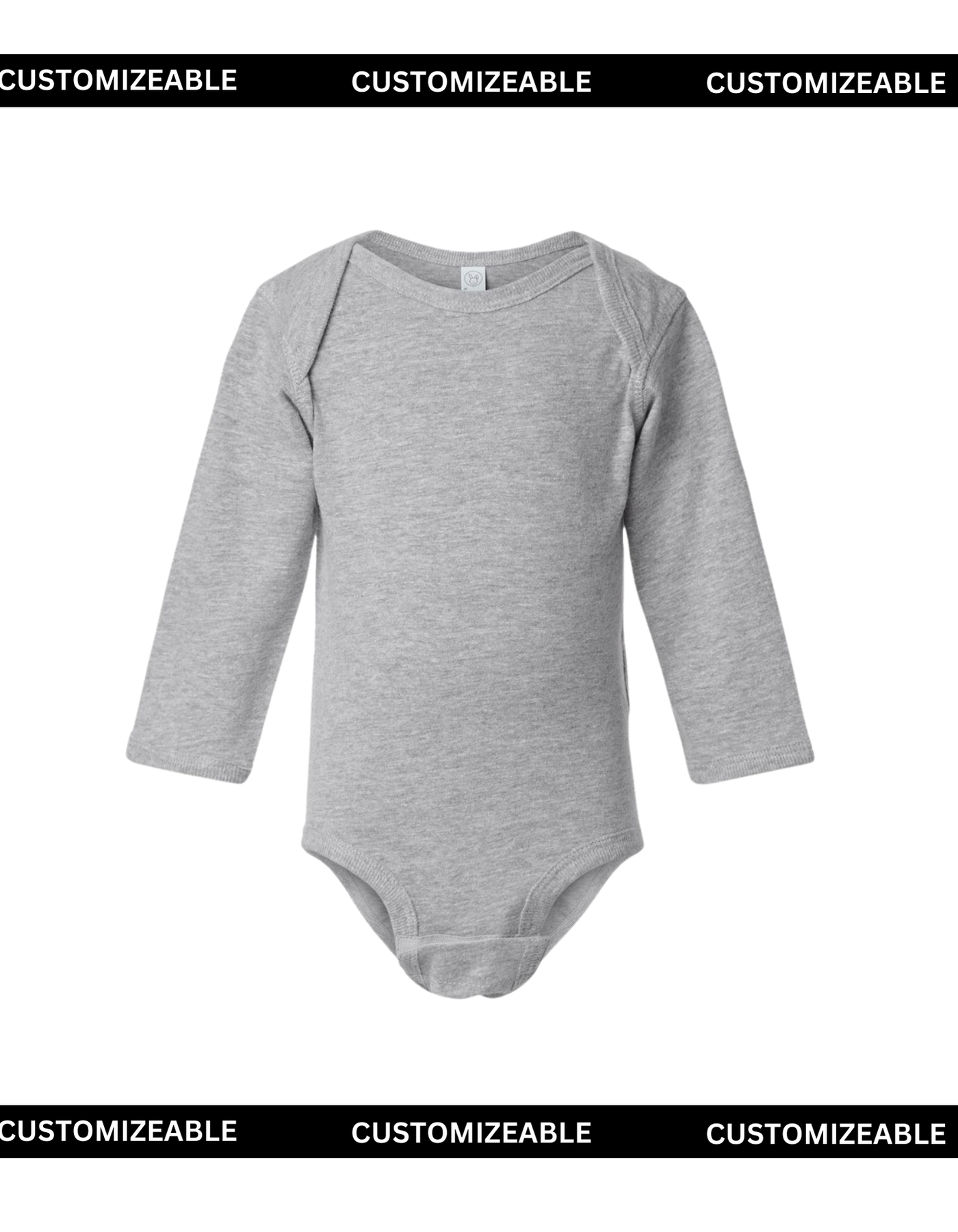 Light Gray Long Sleeve Onesie