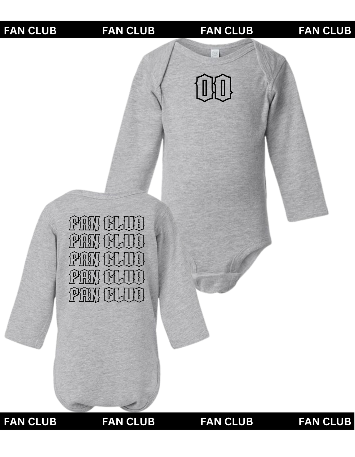 Light Gray Long Sleeve Onesie