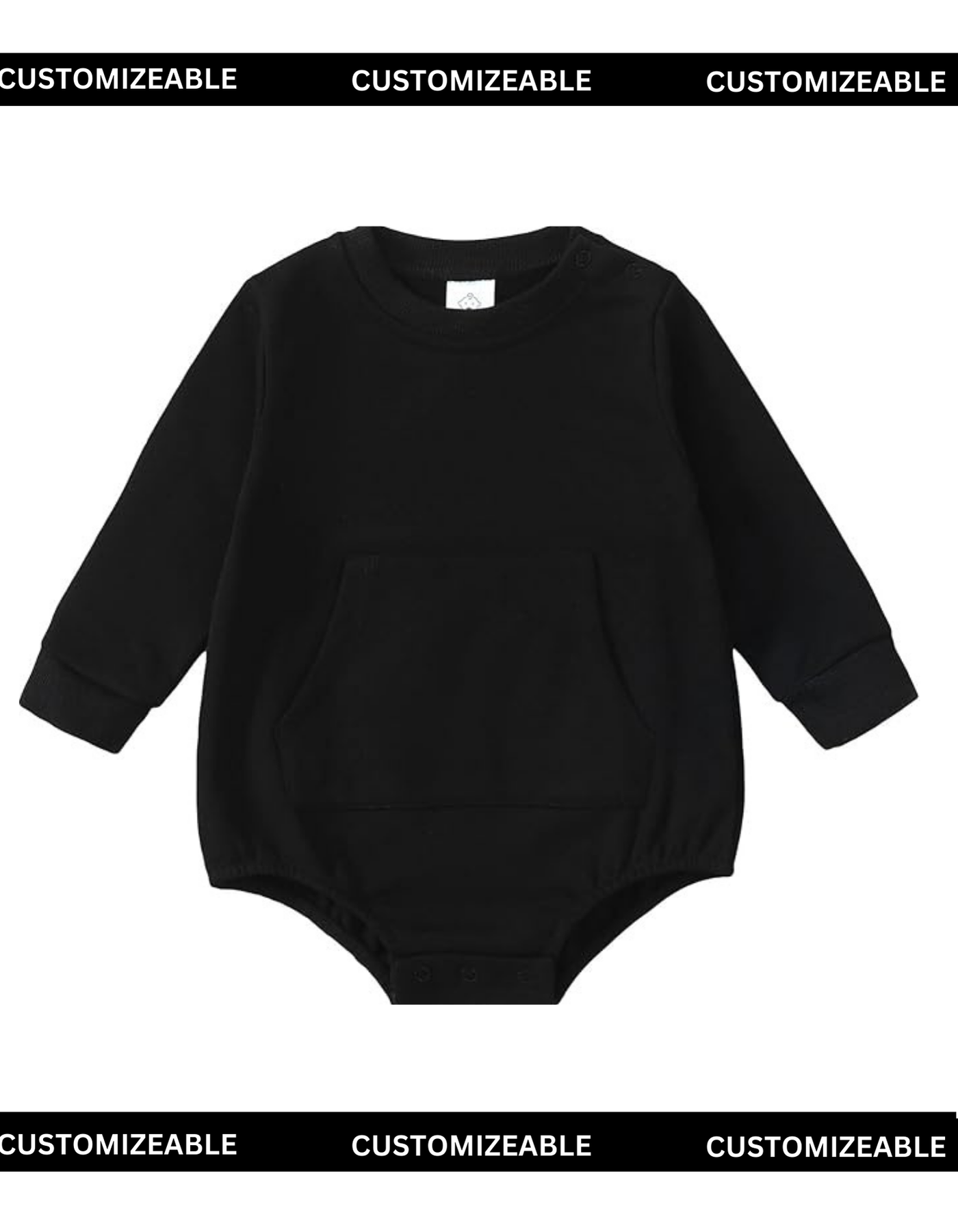 Black Long Sleeve Onesie