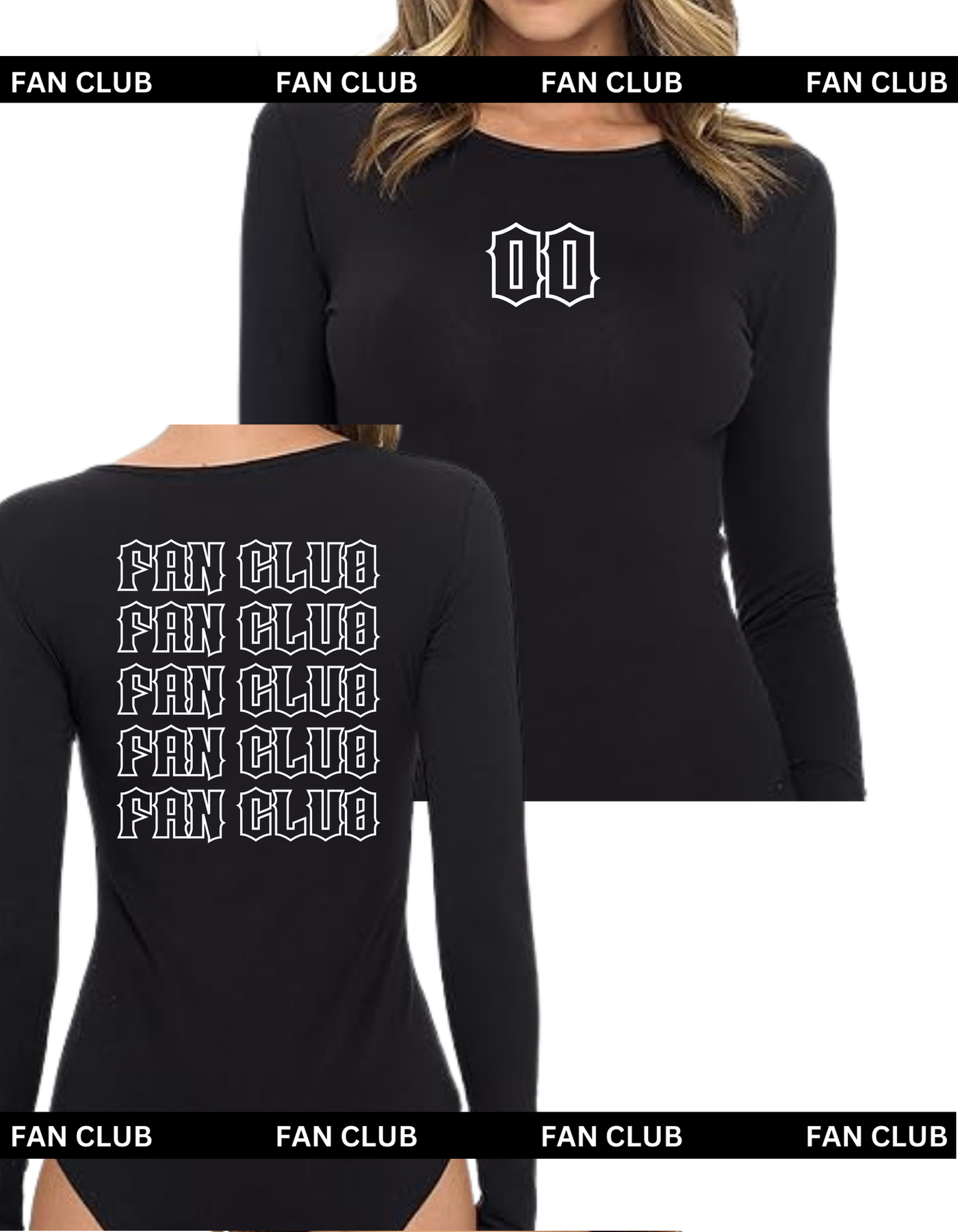 Black Long Sleeve Bodysuit