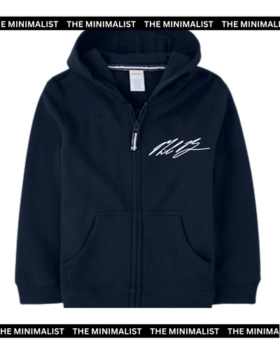 Navy Hooded Zip Up