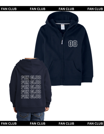 Navy Hooded Zip Up