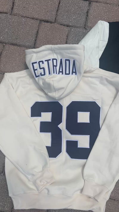 Front & center embroidered hoodie