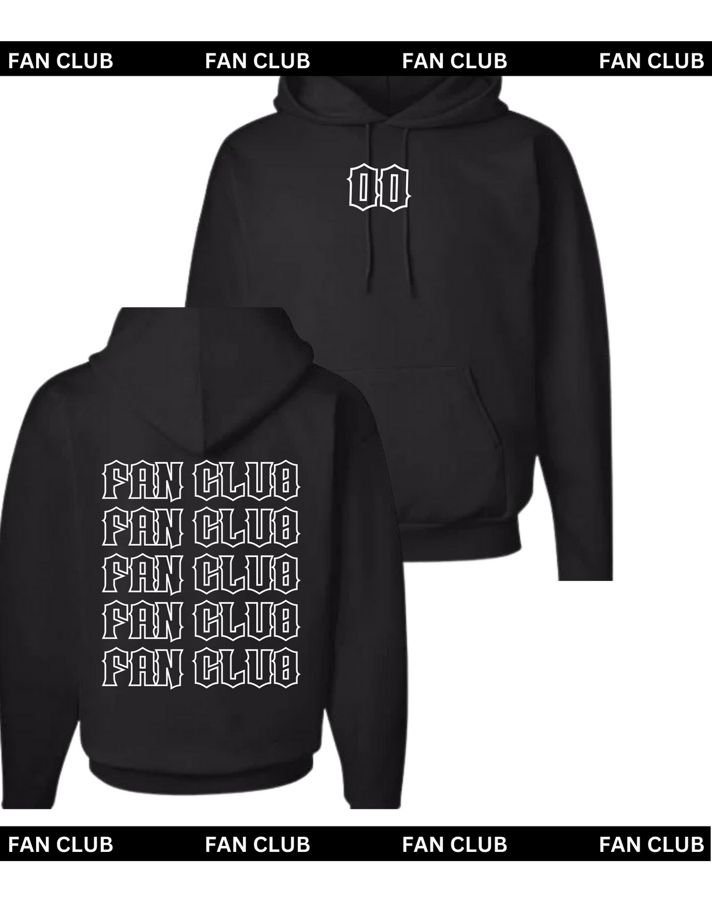 Unisex Black Hoodie