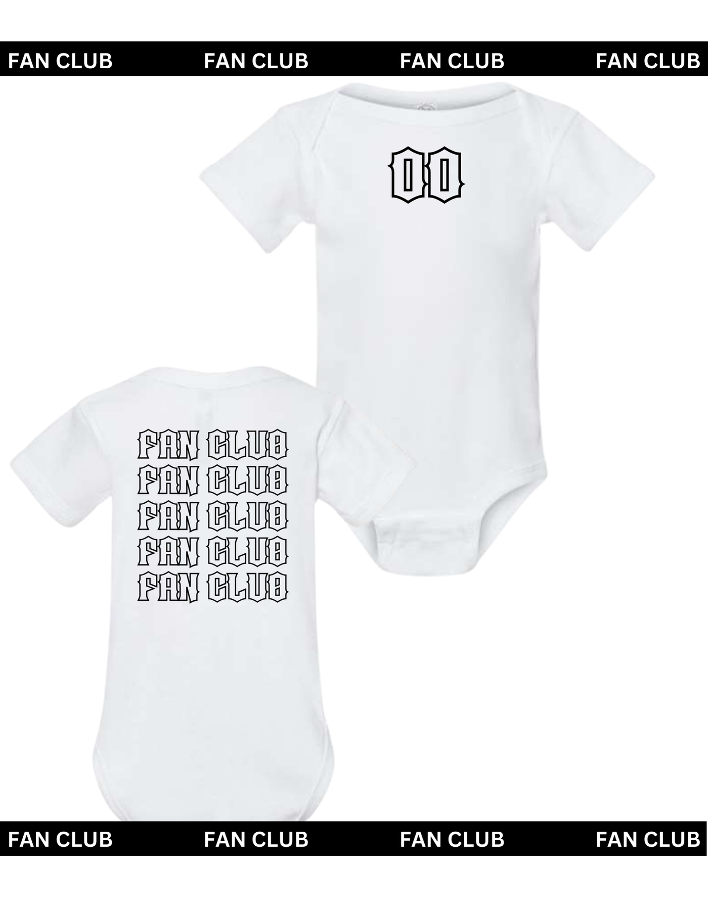 White Short Sleeve Onesie