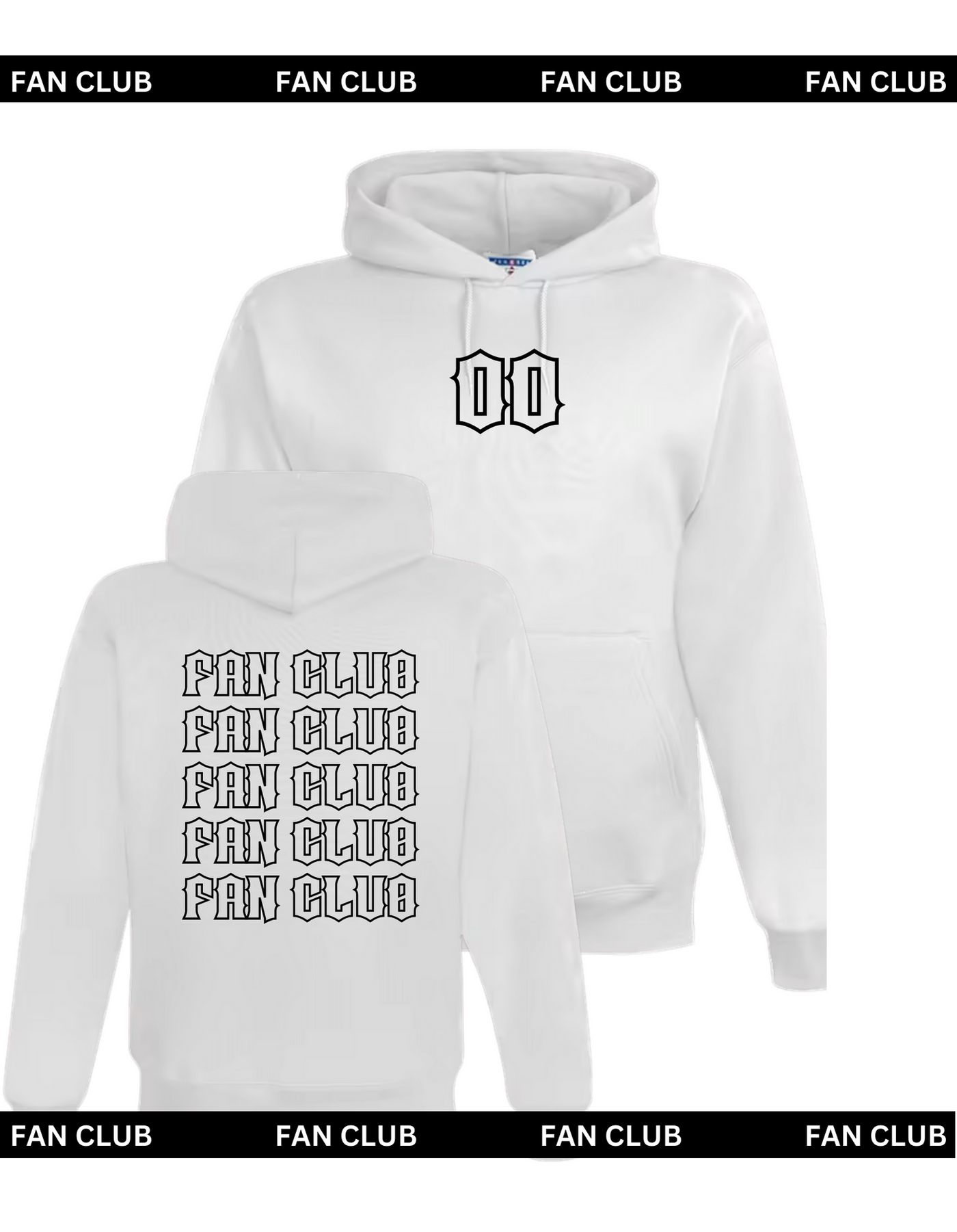 White Unisex Hoodie