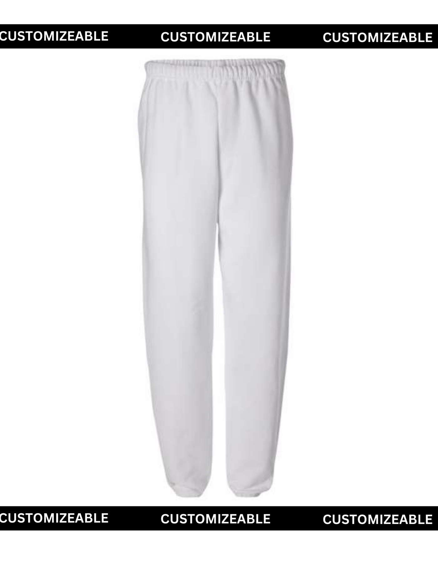 White Unisex Sweatpants